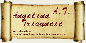 Angelina Trivunčić vizit kartica